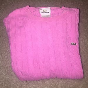 Lacoste Pink Knit Sweater