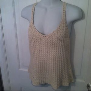 Ralph Lauren cream crochet top