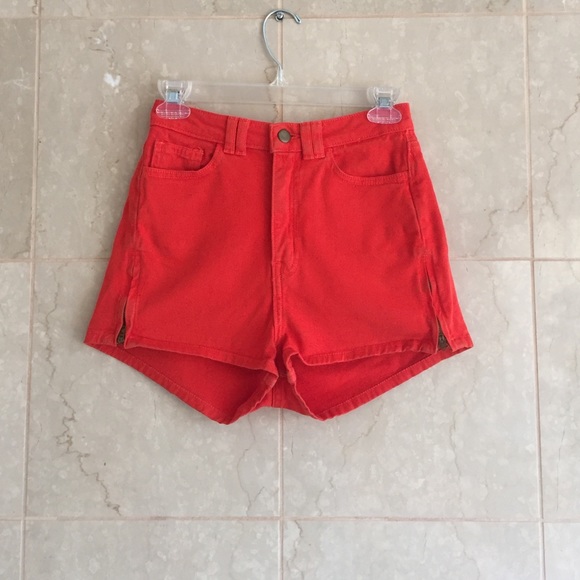American Apparel Denim High Waisted Shorts