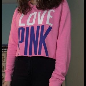 Cropped Victoria Secret Pink sweater