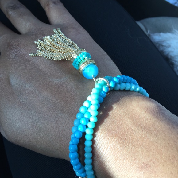❗️FIRM 💲❗️The Sinead- Beaded Tassel Bracelet - Picture 3 of 6