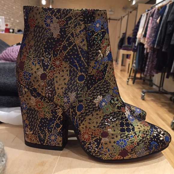 Essentiel Antwerp Gold Booties! Brand New In Box.