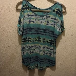 Mudd® Cold-Shoulder Top - Juniors