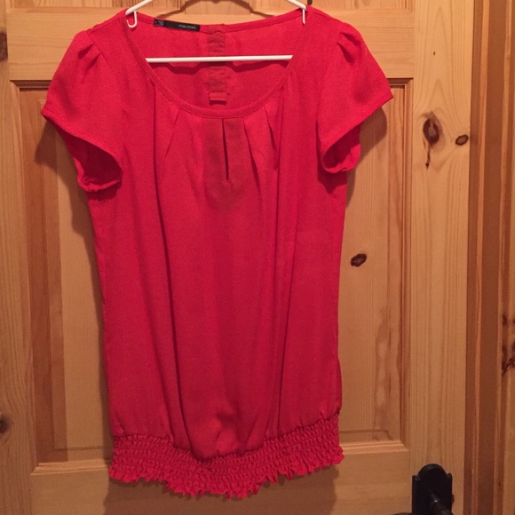 Cute coral top from Maurices
