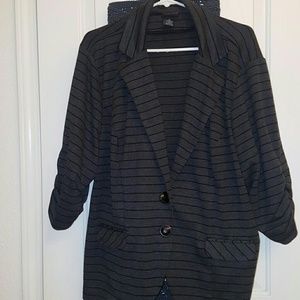 Grey with black stripes Blazer