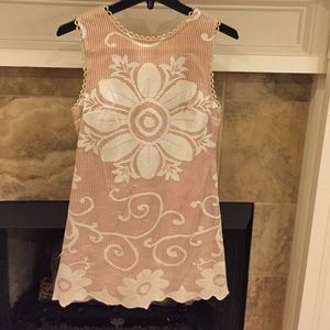 Free People New Romantics White/Apricot Dress