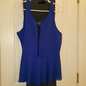Blue dress top