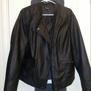 Black leather jacket