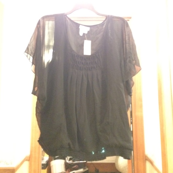 NWT 3X Coldwater Creek Celeste Chiffon Top