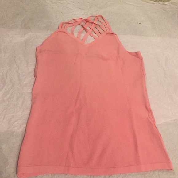 Coral strappy tank