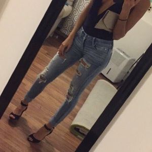 American Eagle ripped jeans