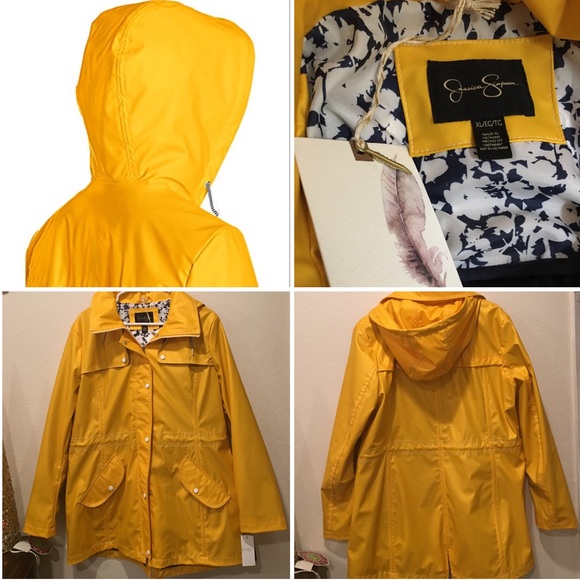 NWT Jessica Simpson Hooded Rain Anorak #22 - Picture 4 of 4