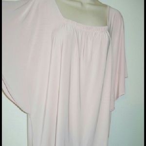 The Limited soft pink batwing XL knit top blouse