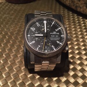 Fortis spacematic automatic chronograph watch