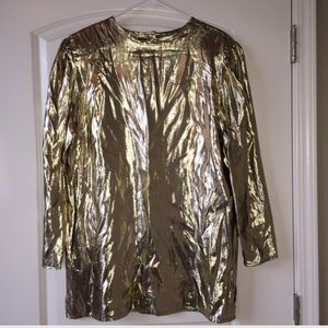Oscar De La Renta Gold Top