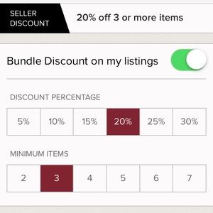 Bundle discount 3 items for 20% off!!!!
