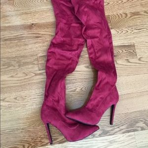 Thigh High Suede Boots