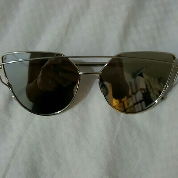 Cat eyes mirrorred sunglasses fashi trend  Sunglas - Picture 3 of 6