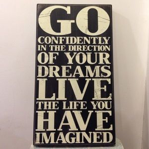 Inspirational Quote Box Sign