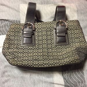 ❗️SALE❗️Black and gray Coach bag