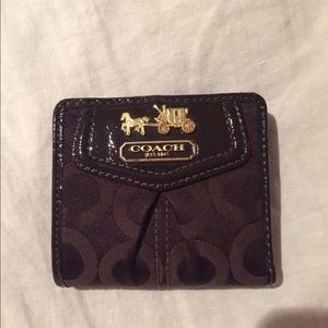 Small chocolate coach wallet
