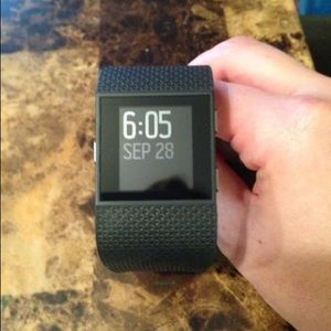 Men's black Fitbit