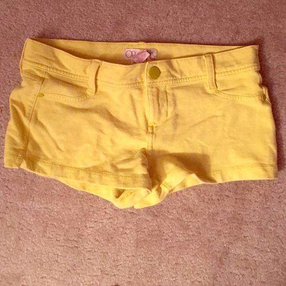 Yellow, gently used shorts