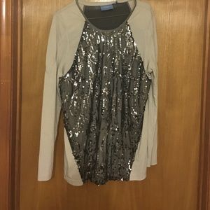 Sequin shirt! Simply Vera, Vera Wang XL