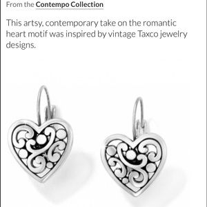 Brighton heart contempo lever-back earrings