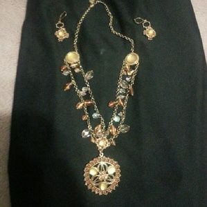 Necklace and earrings