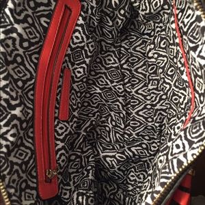 Urban Expressions Zipper Satchel -Coral. SOLD