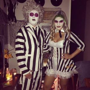 Mrs. Beetlejuice Two-Piece Halloween Costume