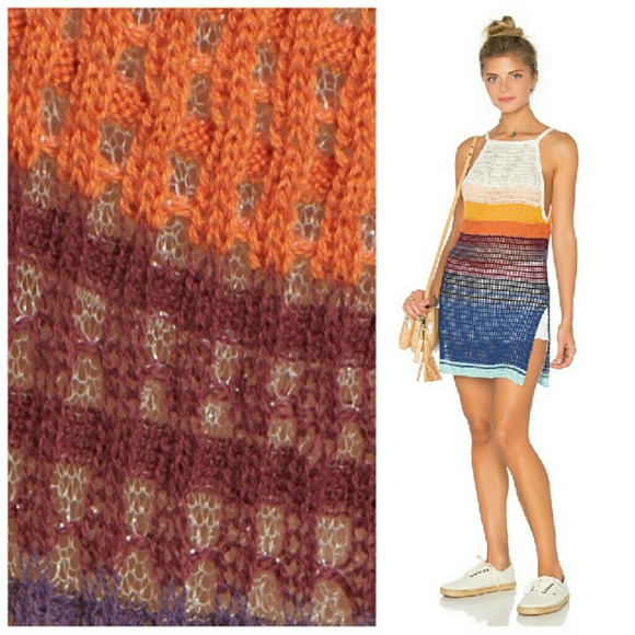 New! Free People Striped Sleeveless Tunic Tank Top - Picture 4 of 4