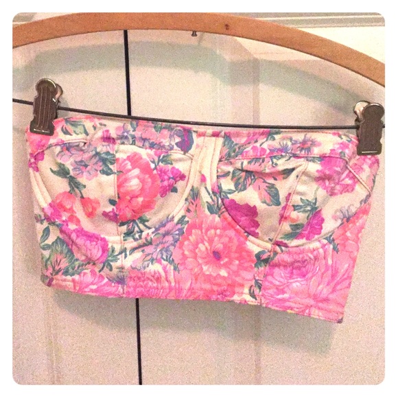 Mink Pink floral crop top
