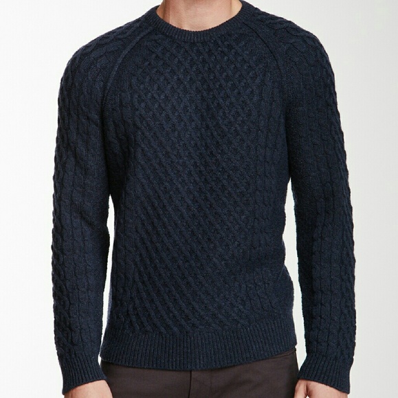 Vince Cable Knit Dark Blue Sweater - Picture 2 of 3
