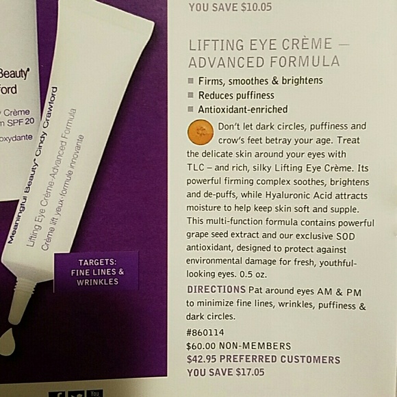 MEANINGFUL BEAUTY EYE CREME