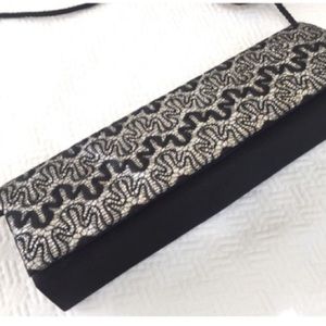 Sparkly satin evening purse