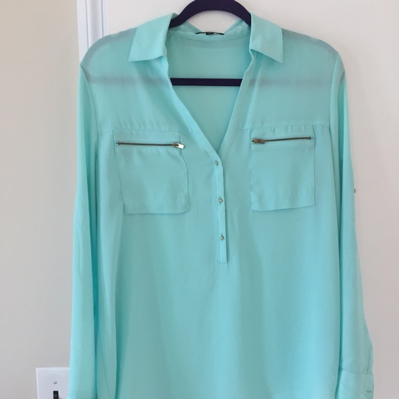 Teal blouse