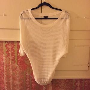 Cream Express Mesh Sweater