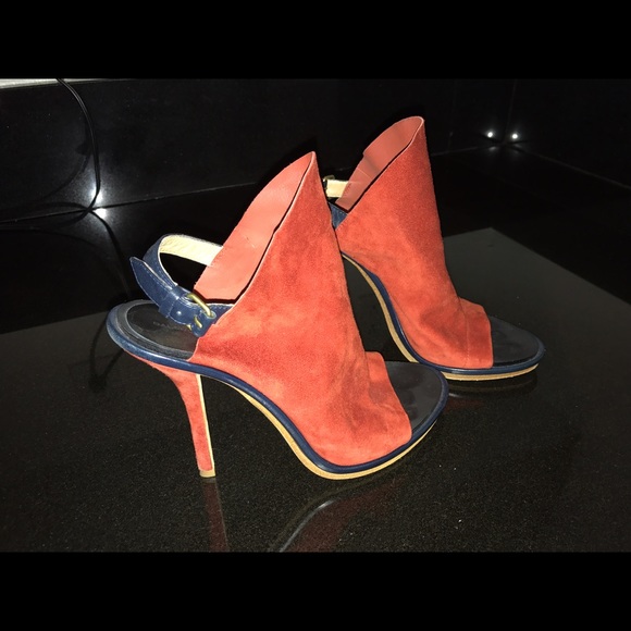 Orange Balenciaga Sandals