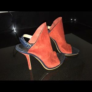 Orange Balenciaga Sandals