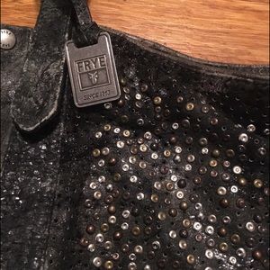 Frye Deborah Leather Studded leather purse