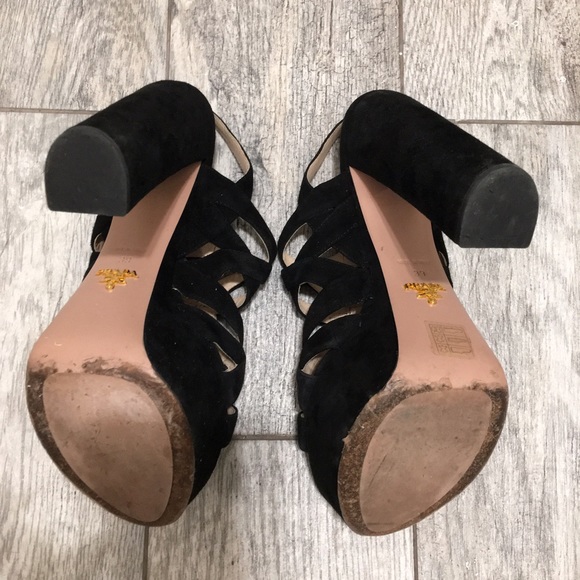 SOLD. Prada mega platform strappy heels 39 - Picture 2 of 4