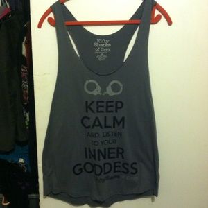 Fifty shades of grey tank top