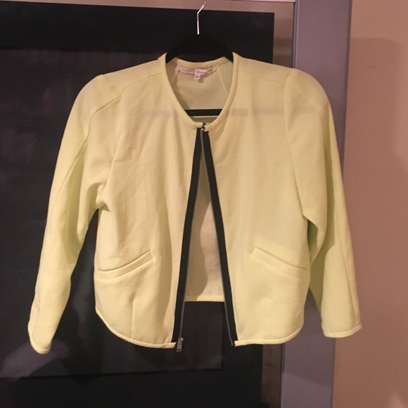 Yellow bomber jacket
