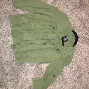 Perfect condition army green 3/4 sleeve jacket