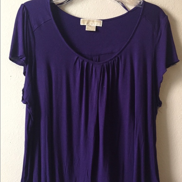 Michael Kors Purple Plus Top size 1X