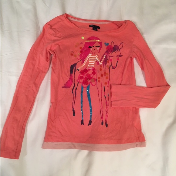 Adorable Kids' Coral Long Sleeve w/ Picture
