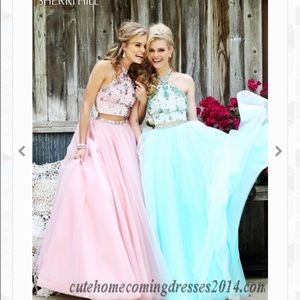 Beaded SH Halter 32231 Two Piece Ball Gown