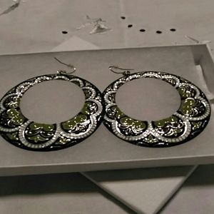 Fun patterned fashion hoops.